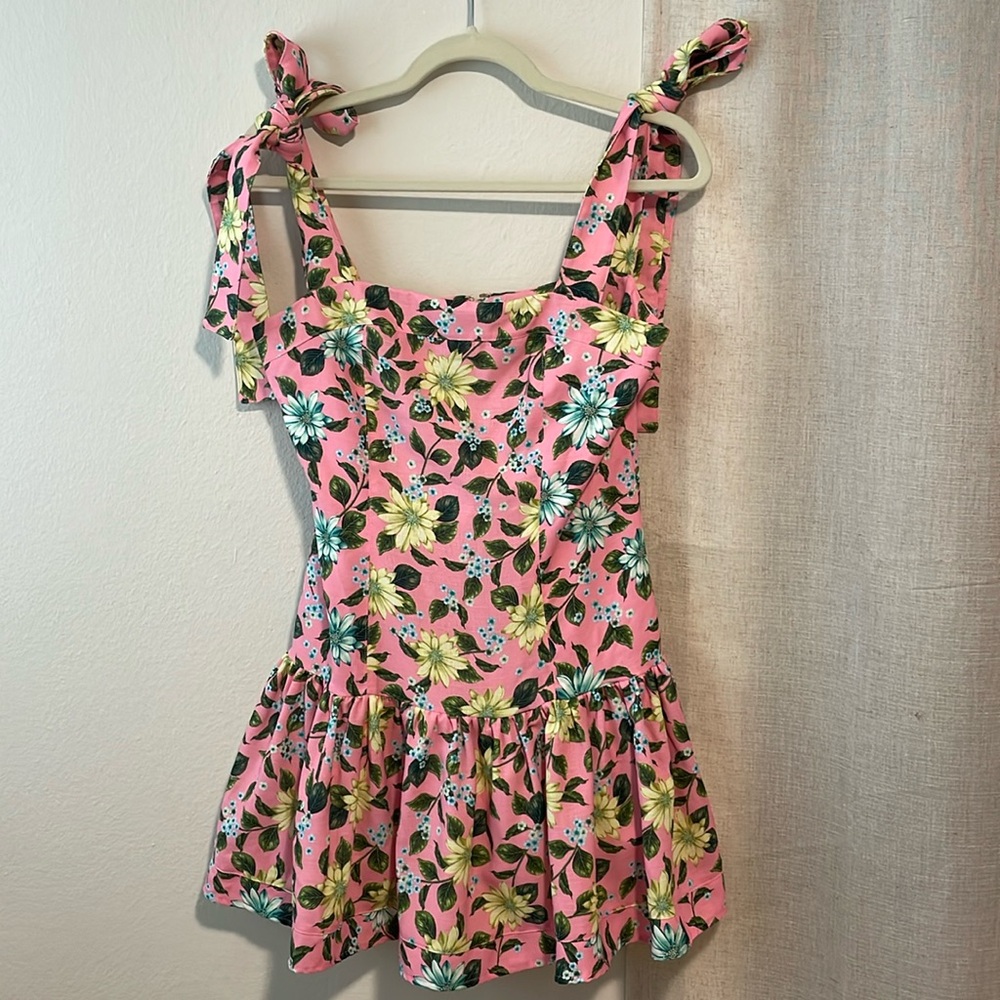 Agua Bendita Joaquina Mini Dress in Conga Multi Floral